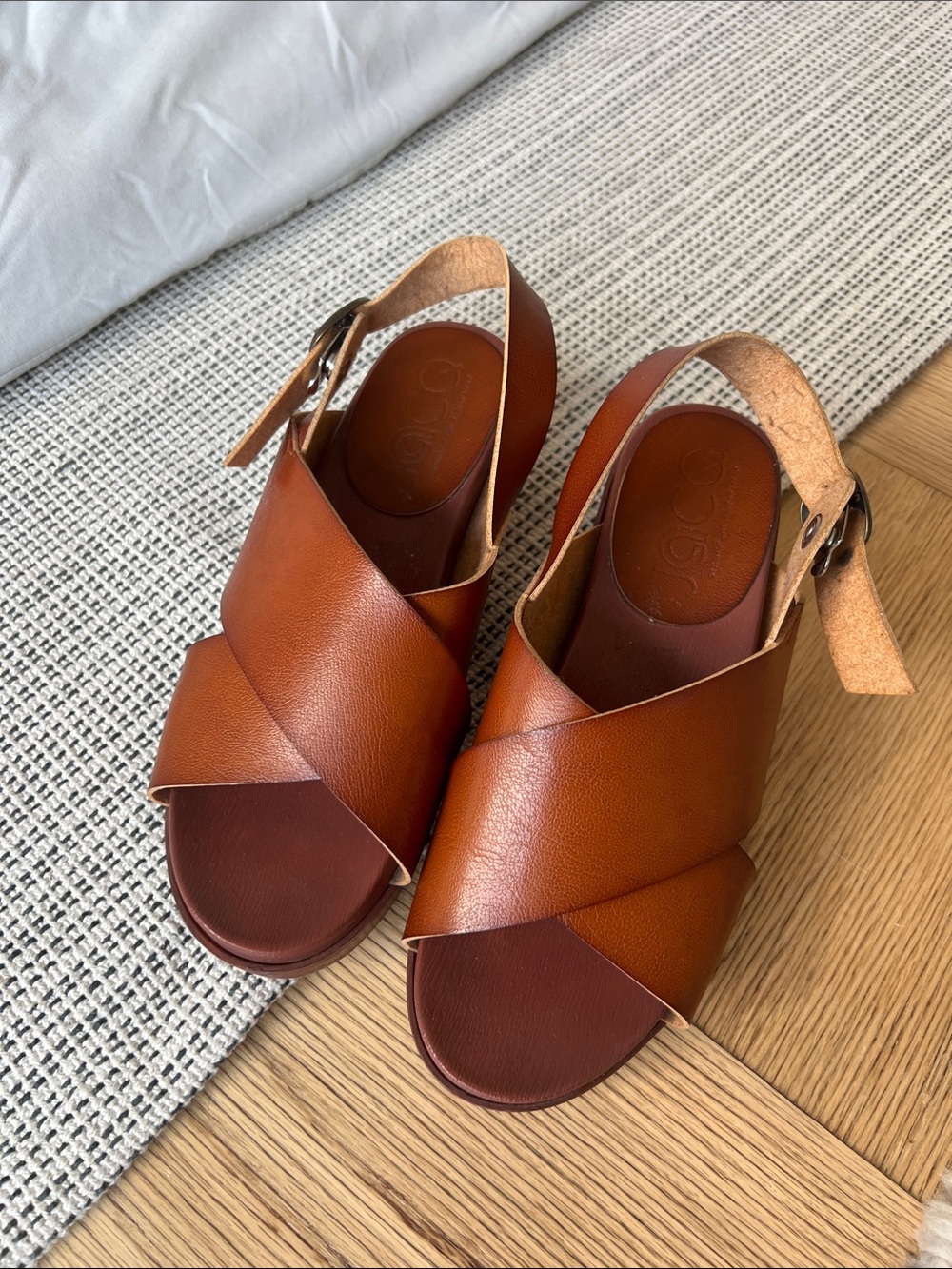 Jacq Concept Leather Japanese Sandals (Size 6)